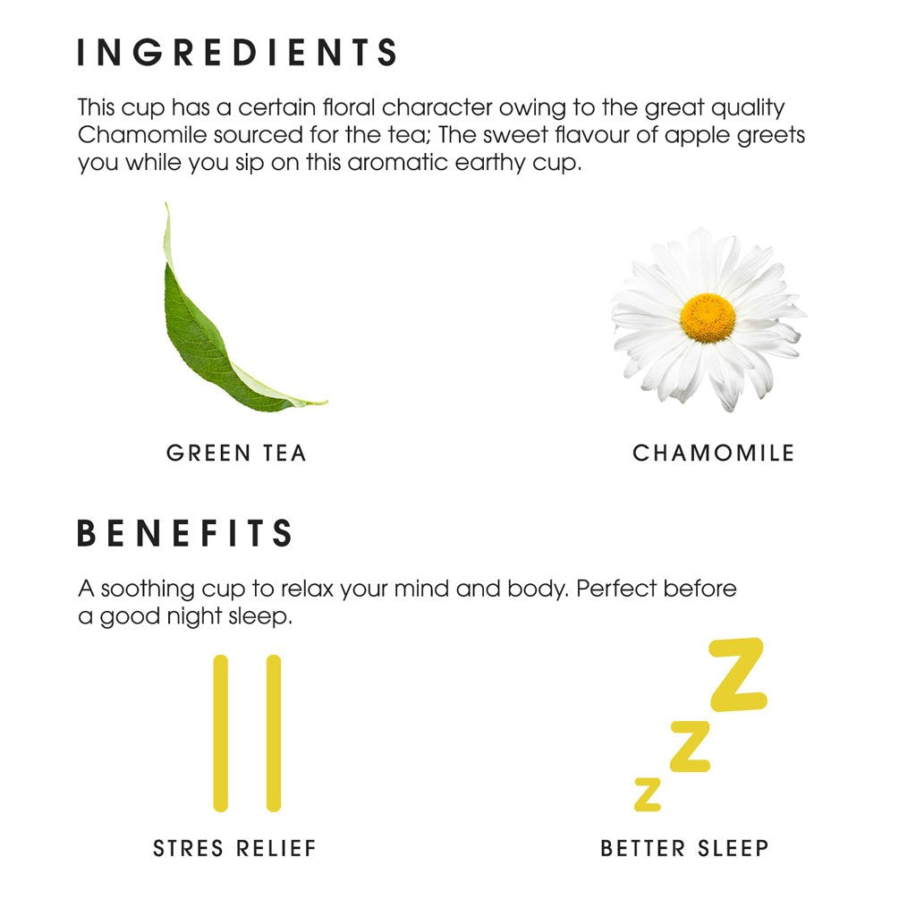 Teabox Organic Chamomile Green Tea (6 Units - 150 Teabags)