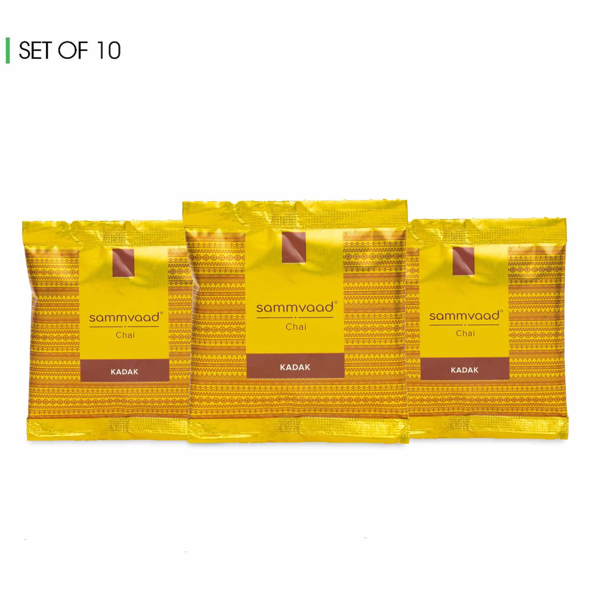 Sammvaad Kadak Chai 100 gms (10 Gms X 10 Units)